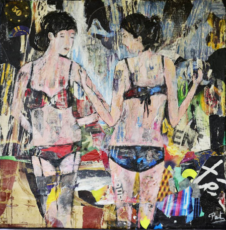 Les  baigneuses (40/40 - 150 euros)
