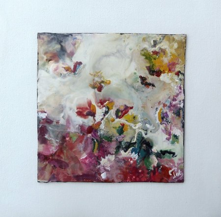 flowers (30 x 30 cm)             vendu                             130e