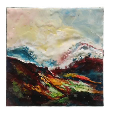 les sommets (30 x 30 cm)     160e