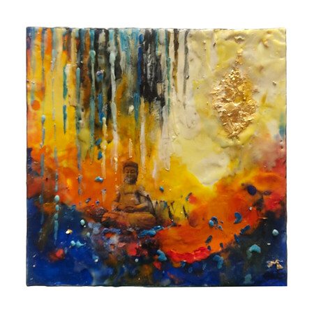 bouddha ( 30 x 30 cm)   160 e