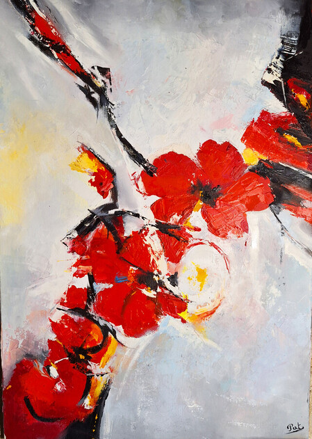 coquelicots ( 80 x 60 cm )     320 e