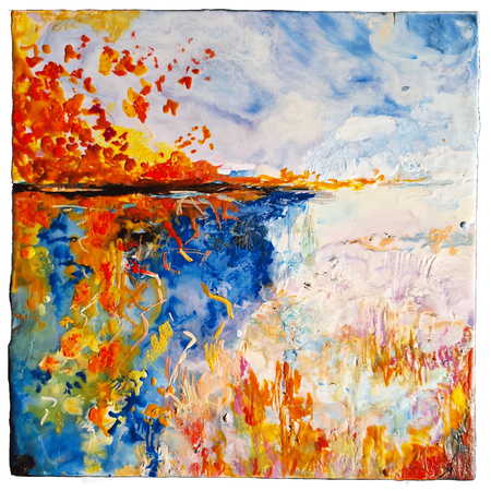 reflets (40 x 40 cm)    210e