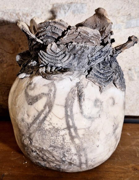 vase raku nu   ( 40 cm haut )                               260e